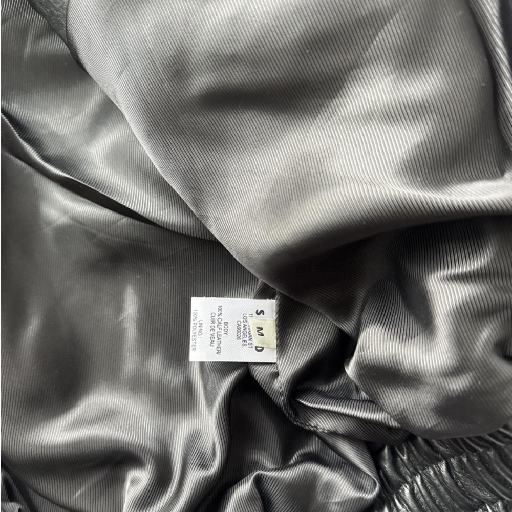 Staud Eugene Leather Jacket black - Picture 4 of 5